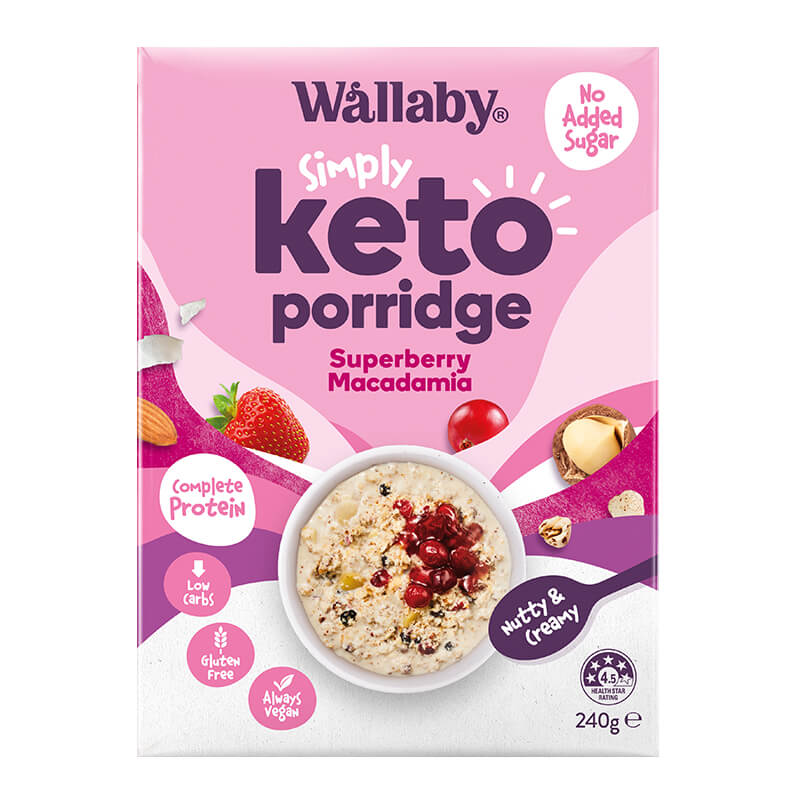 Simply Keto Porridge - Superberry Macadamia - 240g - Yo Keto