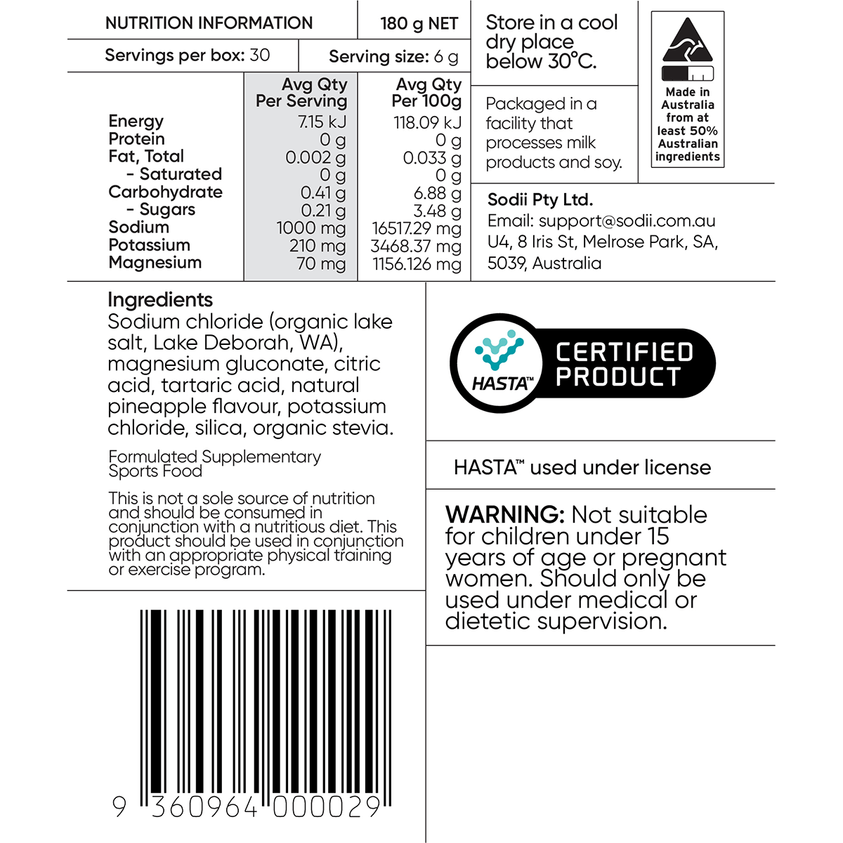 Sodii - Single Sachet - Yo Keto