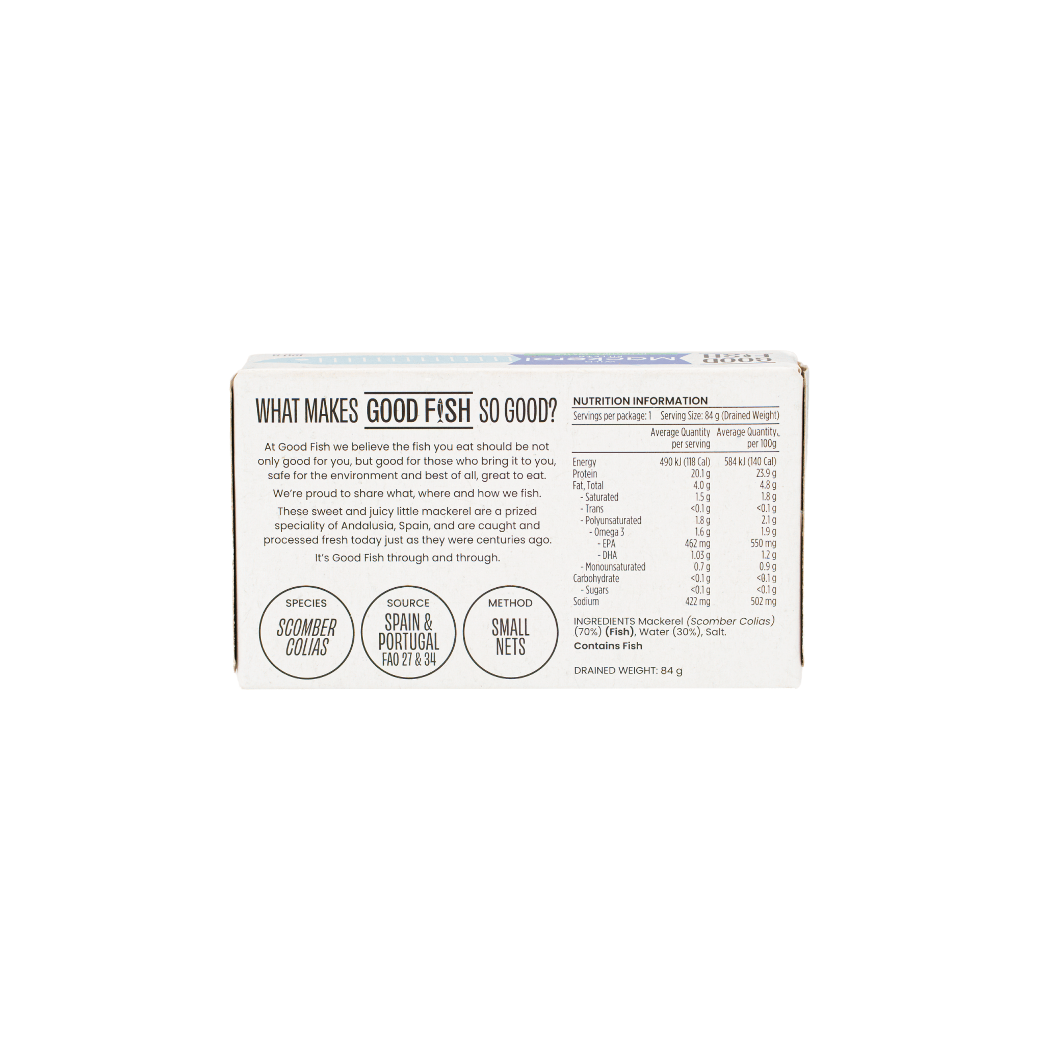 Spanish Mackerel in Natural Water - 120g Can
