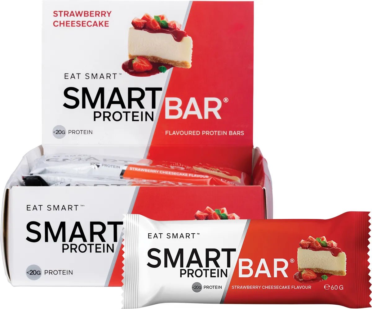 Box of Strawberry Cheesecake Smart Protein Bars x 12 by Smart Diet Solutions from Sweet Snacks and Protein Bars collections