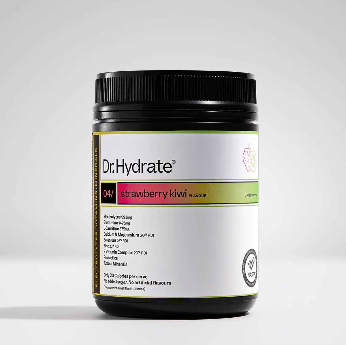 Dr. Hydrate Strawberry Kiwi Jar - 30 Serves with electrolytes and vitamins from Drinks, Electrolytes, New Arrivals collections