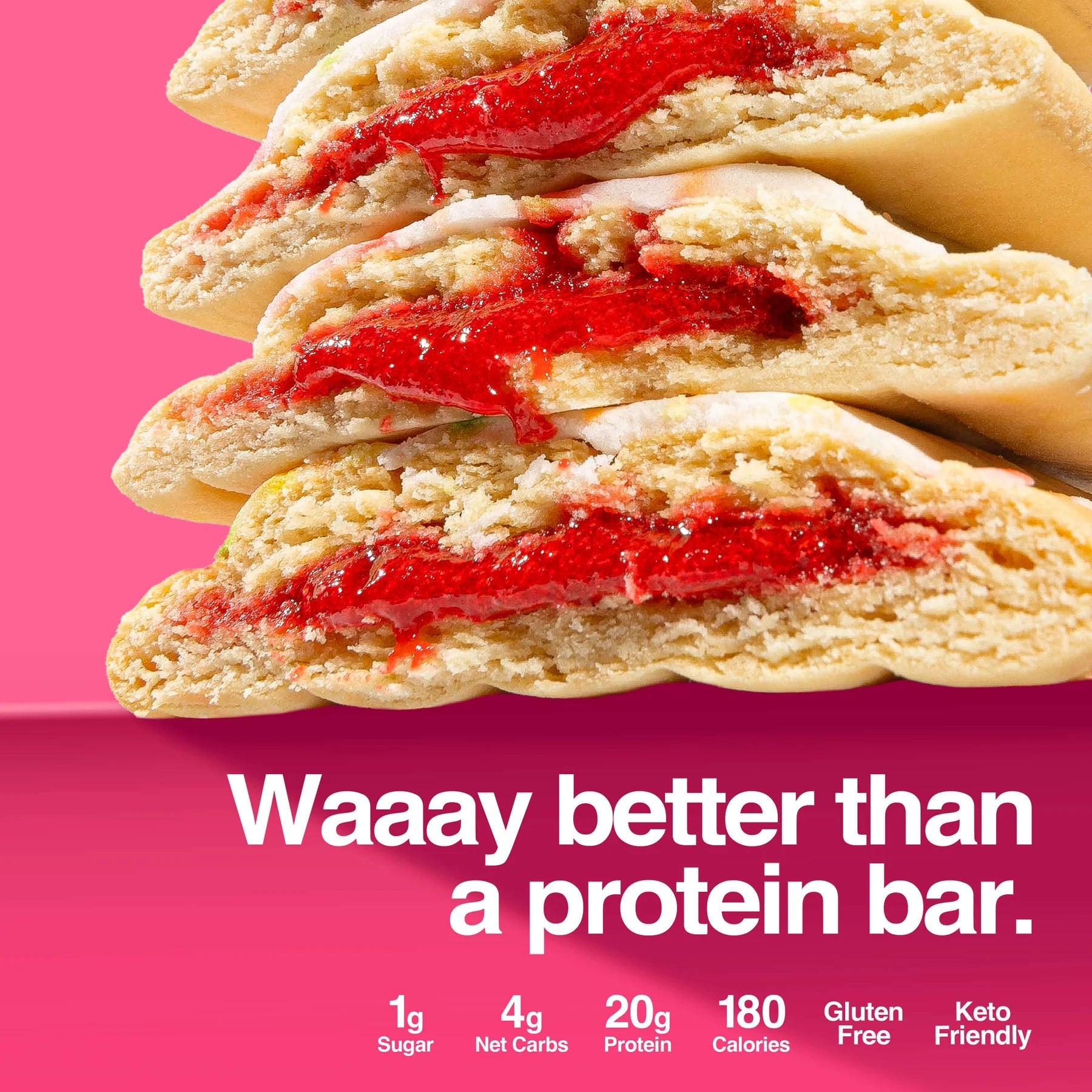Strawberry Protein Pastry - 61g - Yo Keto