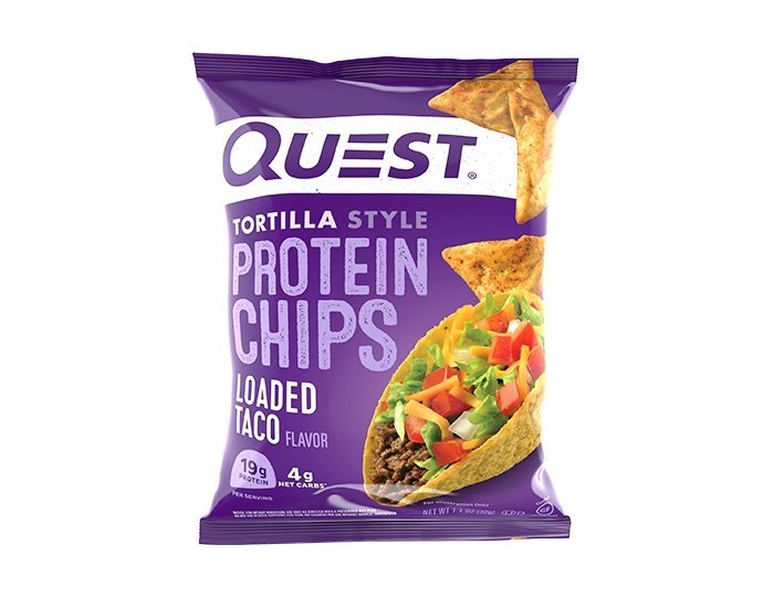 Tortilla Style Protein Chips - Loaded Taco - Best Before 05/03/24 - Yo Keto