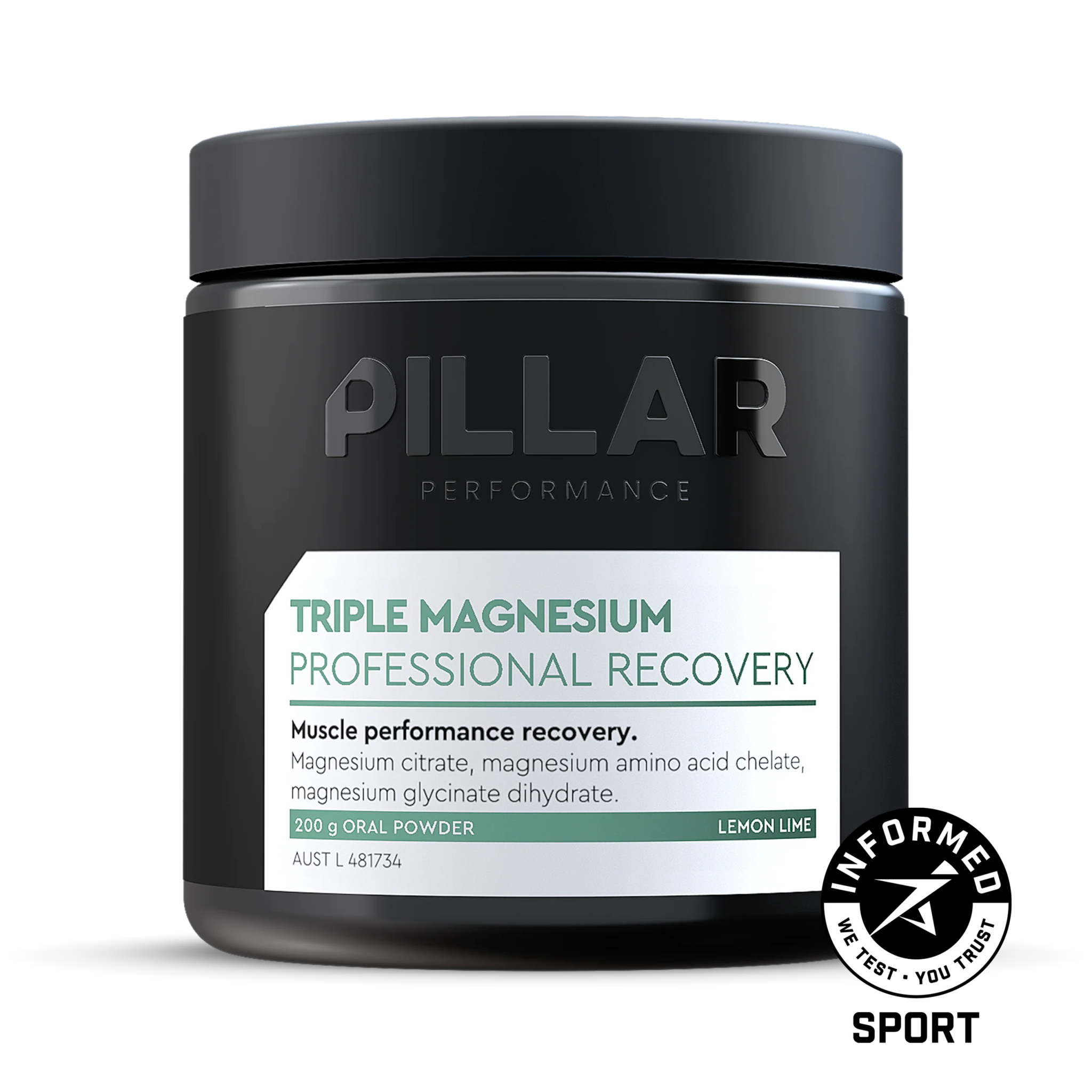 Triple Magnesium Powder - Lemon Lime - 200g - Yo Keto