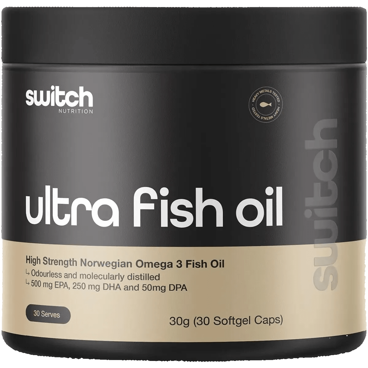 Ultra Fish Oil High Strength Norwegian Omega 3 - 30 Caps