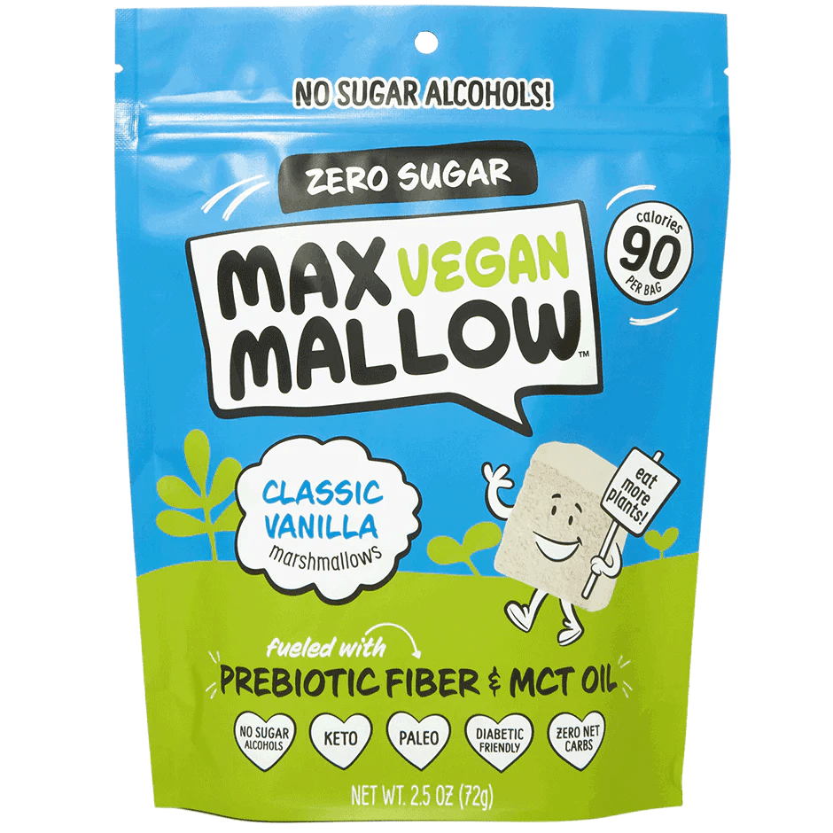 Vegan Classic Vanilla Sugar - Free Marshmallow - 72g - Yo Keto