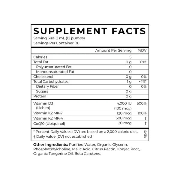 Vitamin D3 + K2 + CoQ10 - Yo Keto