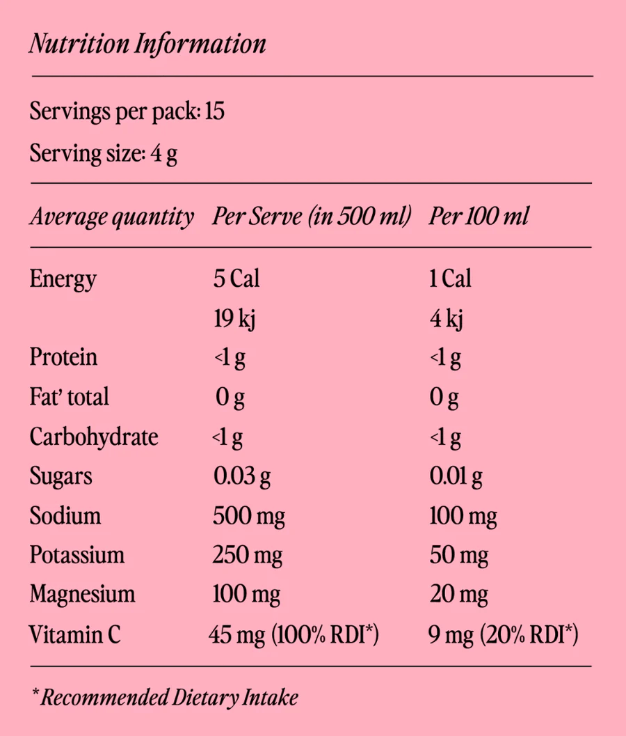 Watermelon Electrolyte Powder - 15 Ct
