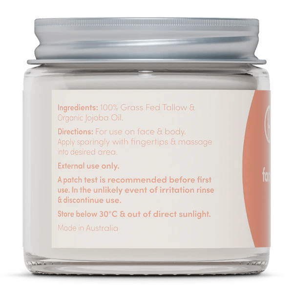 Whipped Tallow - Face And Body Balm - Natural - 80g - Yo Keto