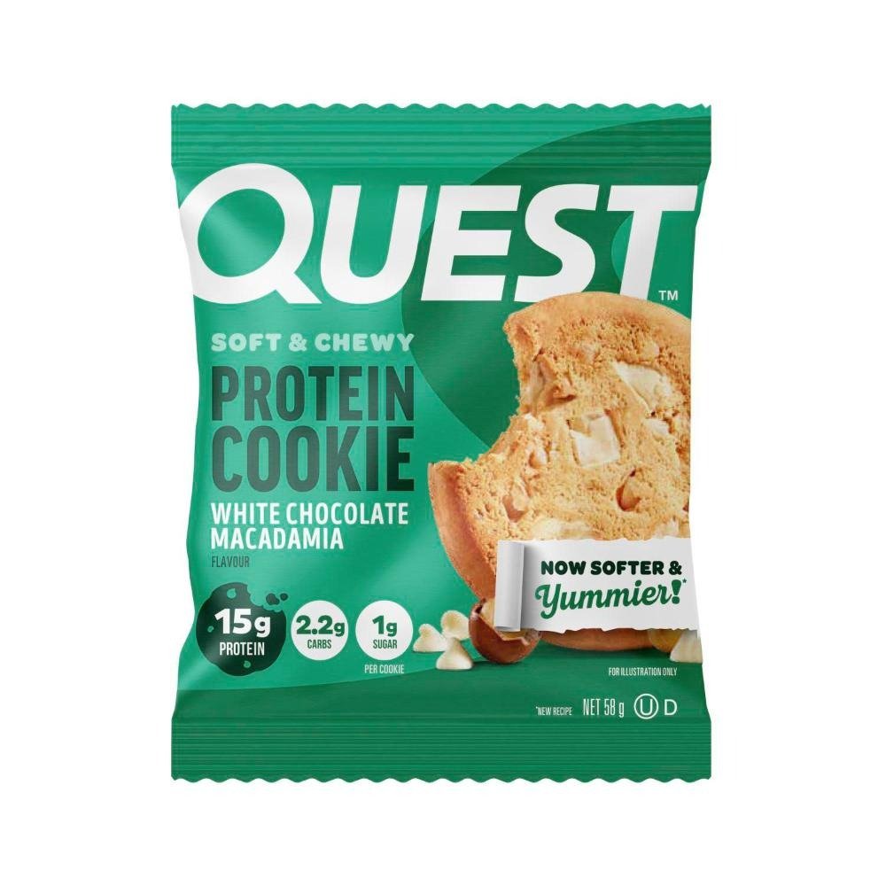 White Choc Macadamia Protein Cookie - 58g - Yo Keto