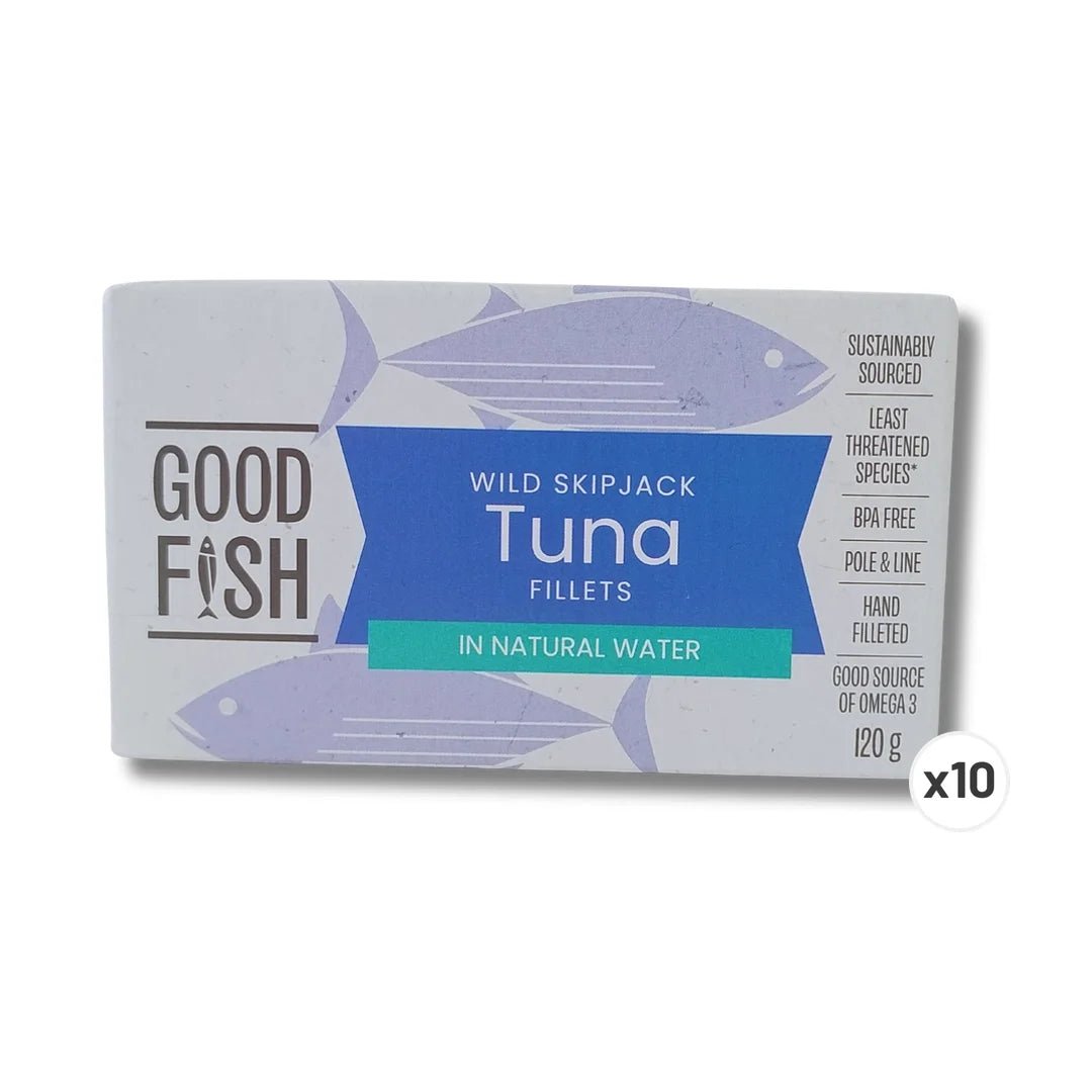 Wild Caught Tuna Fillets in Brine - 120g Can x 10 - Yo Keto