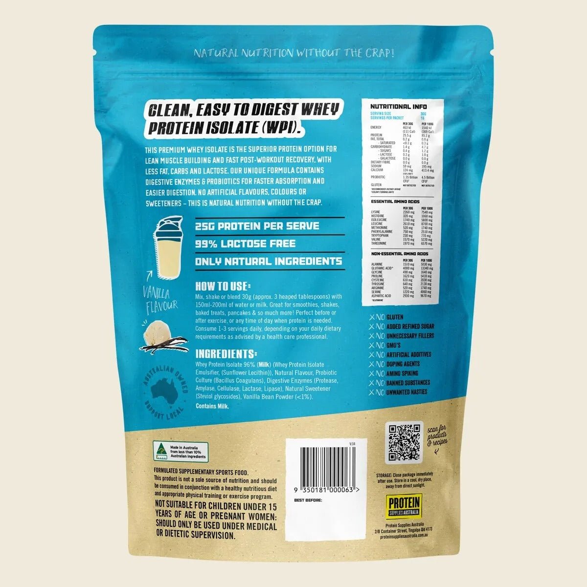 WPI - Vanilla Bean - 500g