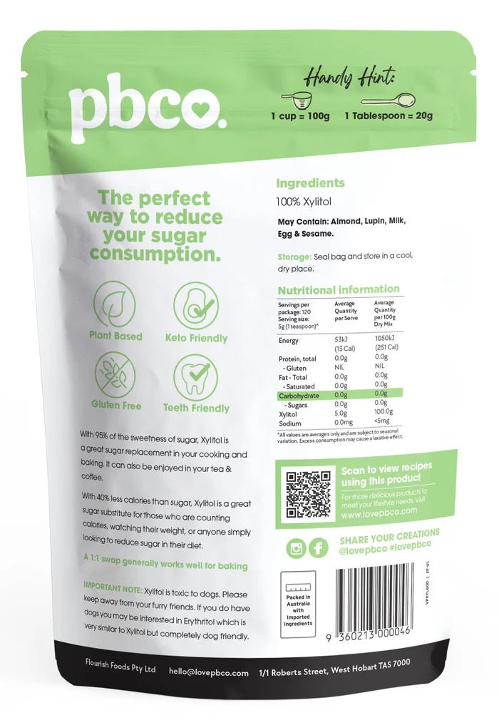 Xylitol Natural Sweetener - 600g - Yo Keto