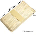 100 Wooden Ice Cream / Popsicle Sticks - Yo Keto