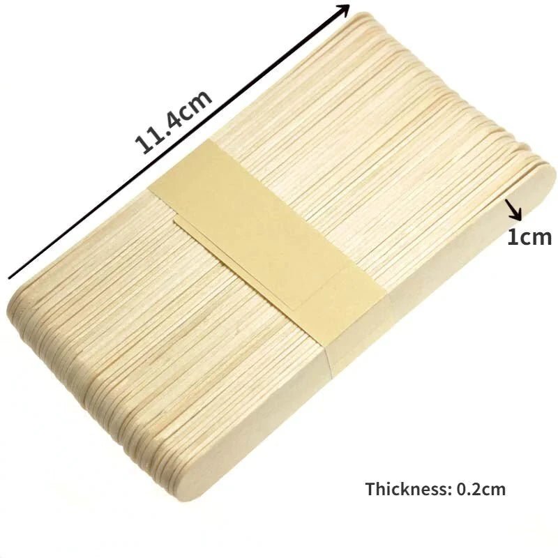 100 Wooden Ice Cream / Popsicle Sticks - Yo Keto