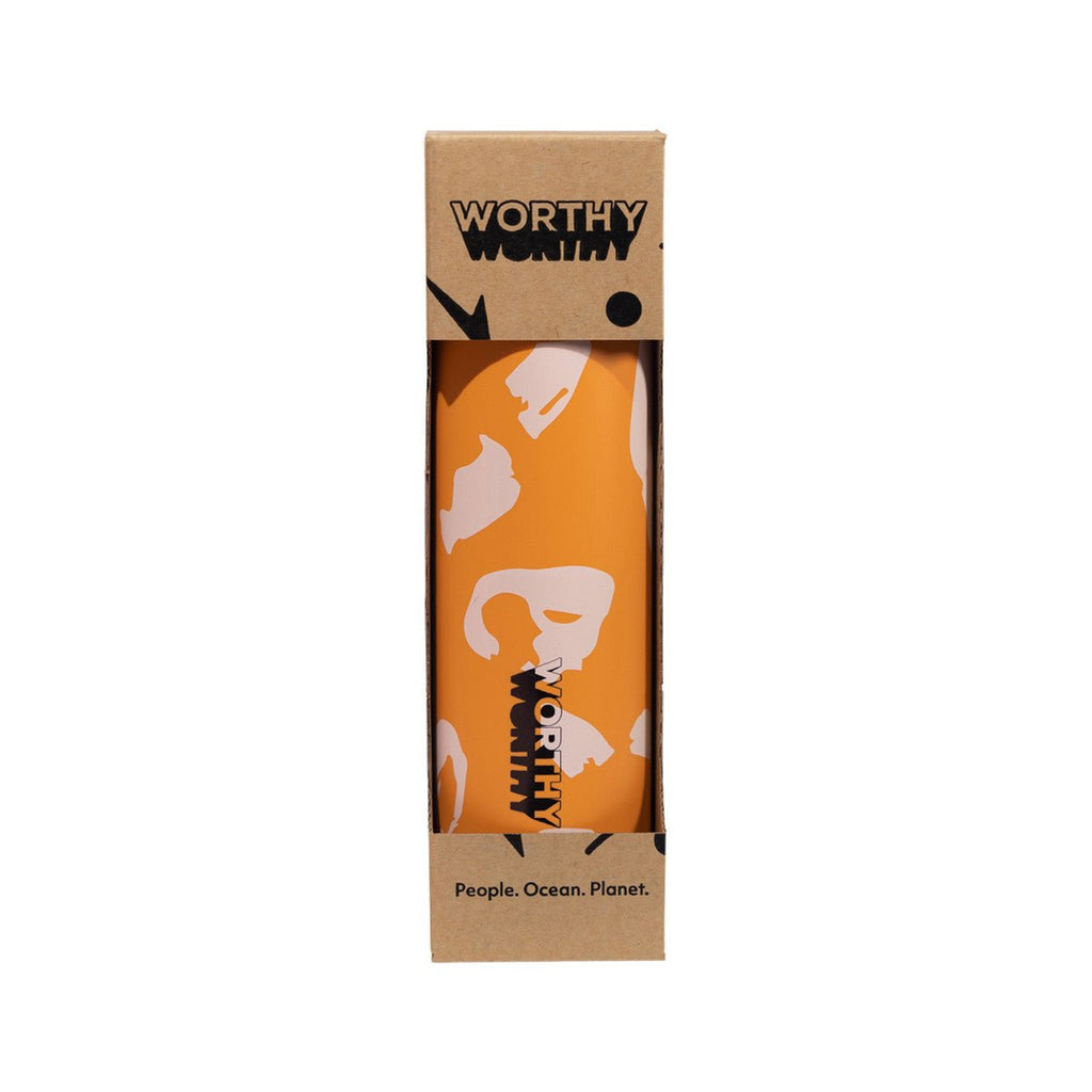 750ml Sugarcane Drink Bottle - Retro Orange - Yo Keto