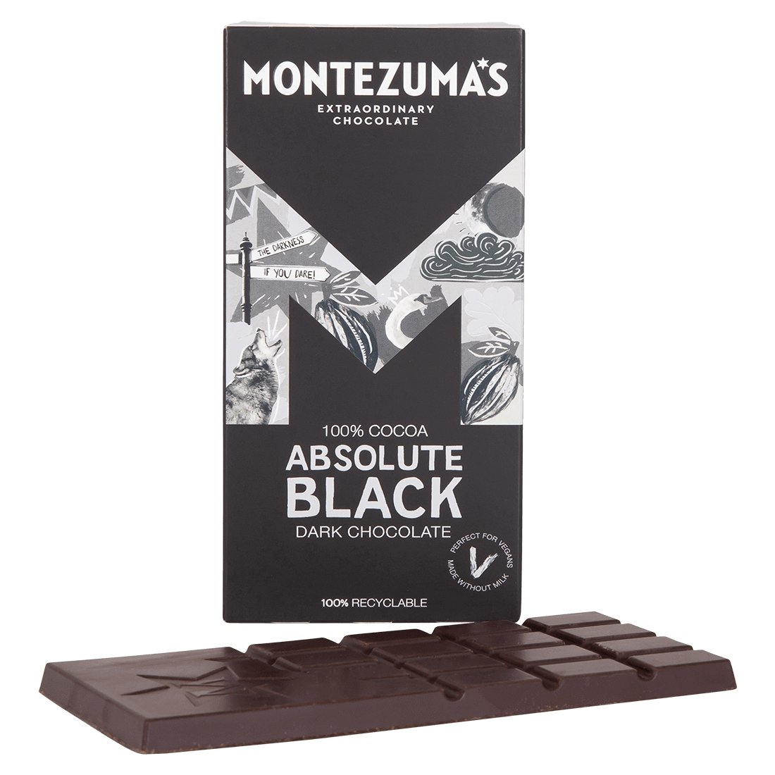 Absolute Black Dark Chocolate - 100% Cocoa-Chocolate-Yo Keto