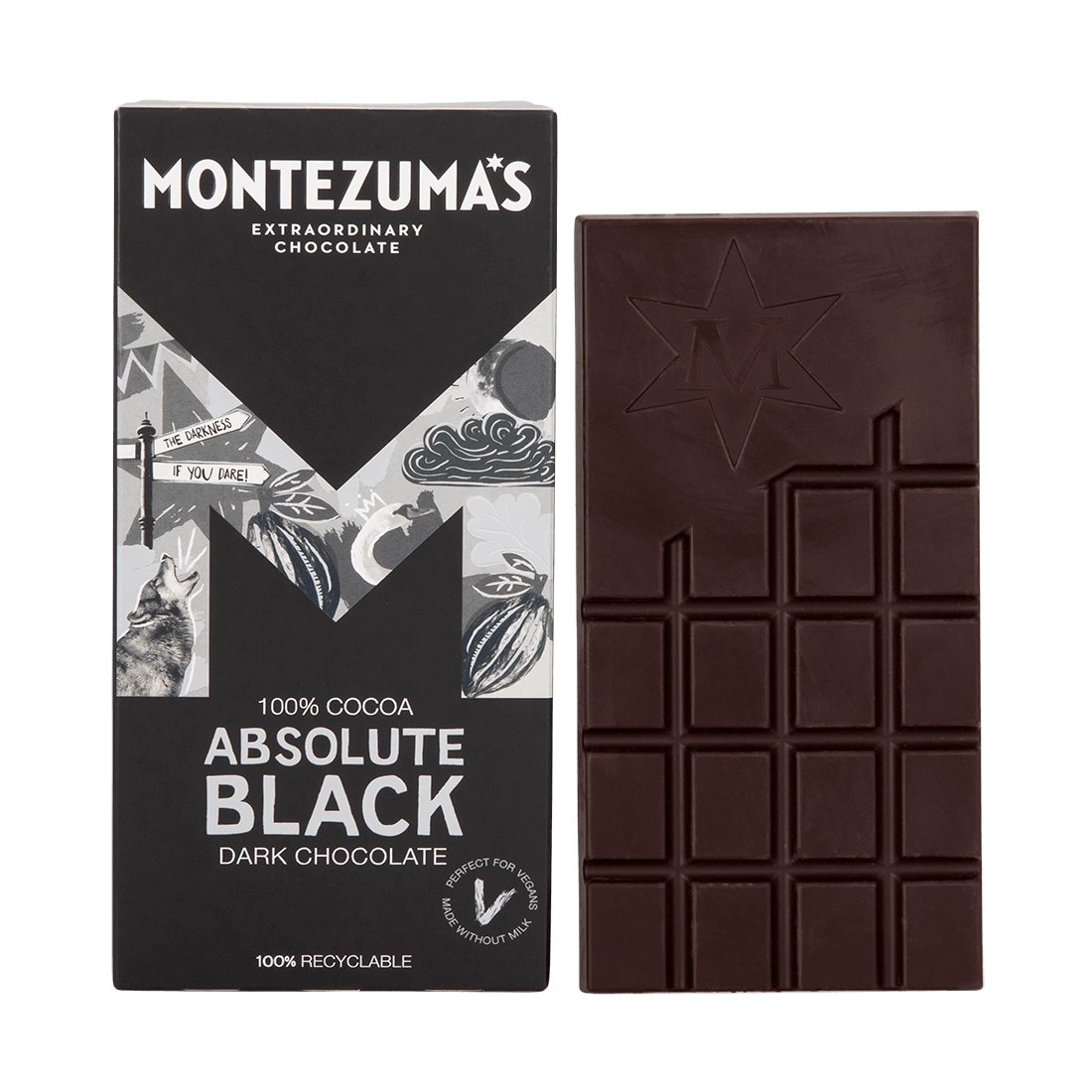 Absolute Black Dark Chocolate - 100% Cocoa-Chocolate-Yo Keto