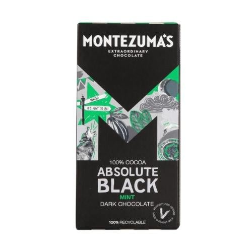 Absolute Black Dark Chocolate With Mint - 100% Cocoa - Yo Keto