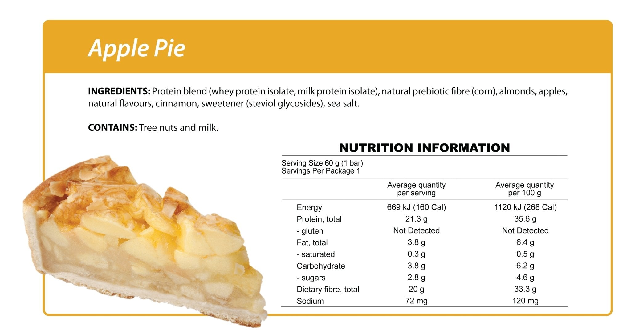 Apple Pie Smart Protein Bar-Bar-Yo Keto