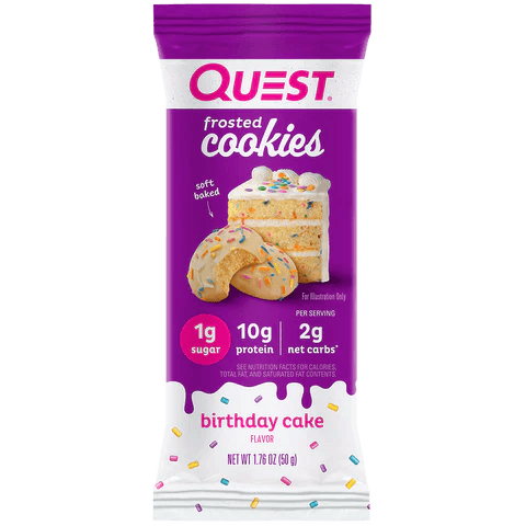 Birthday Cake Frosted Cookies - Yo Keto