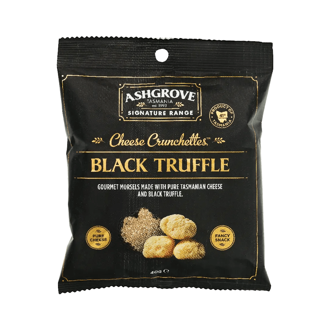 Black Truffle Cheese Crunchettes - Yo Keto