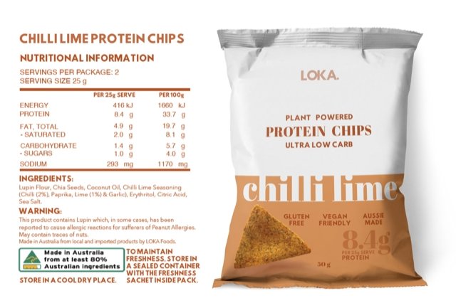 Chilli Lime Protein Chips - Yo Keto
