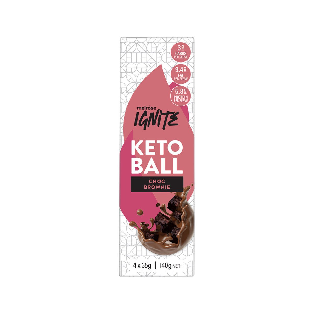 Choc Brownie Keto Ball - 4 Pack - Yo Keto