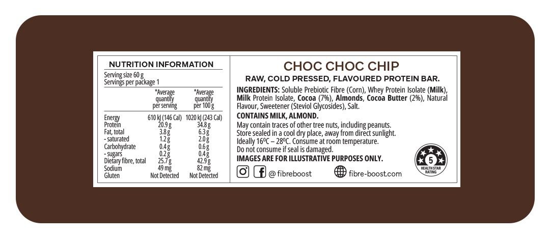 Choc Choc Chip Protein Bar - Yo Keto