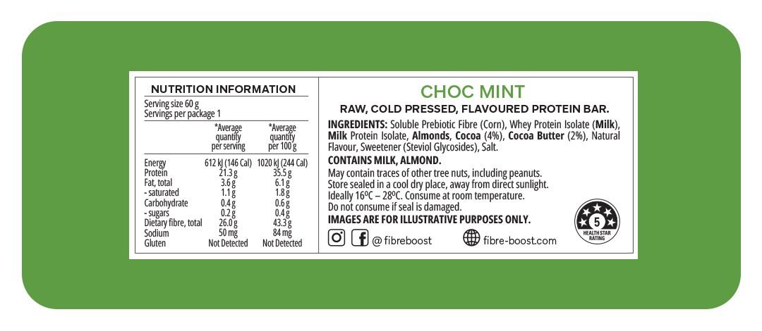 Choc Mint Protein Bar - Yo Keto