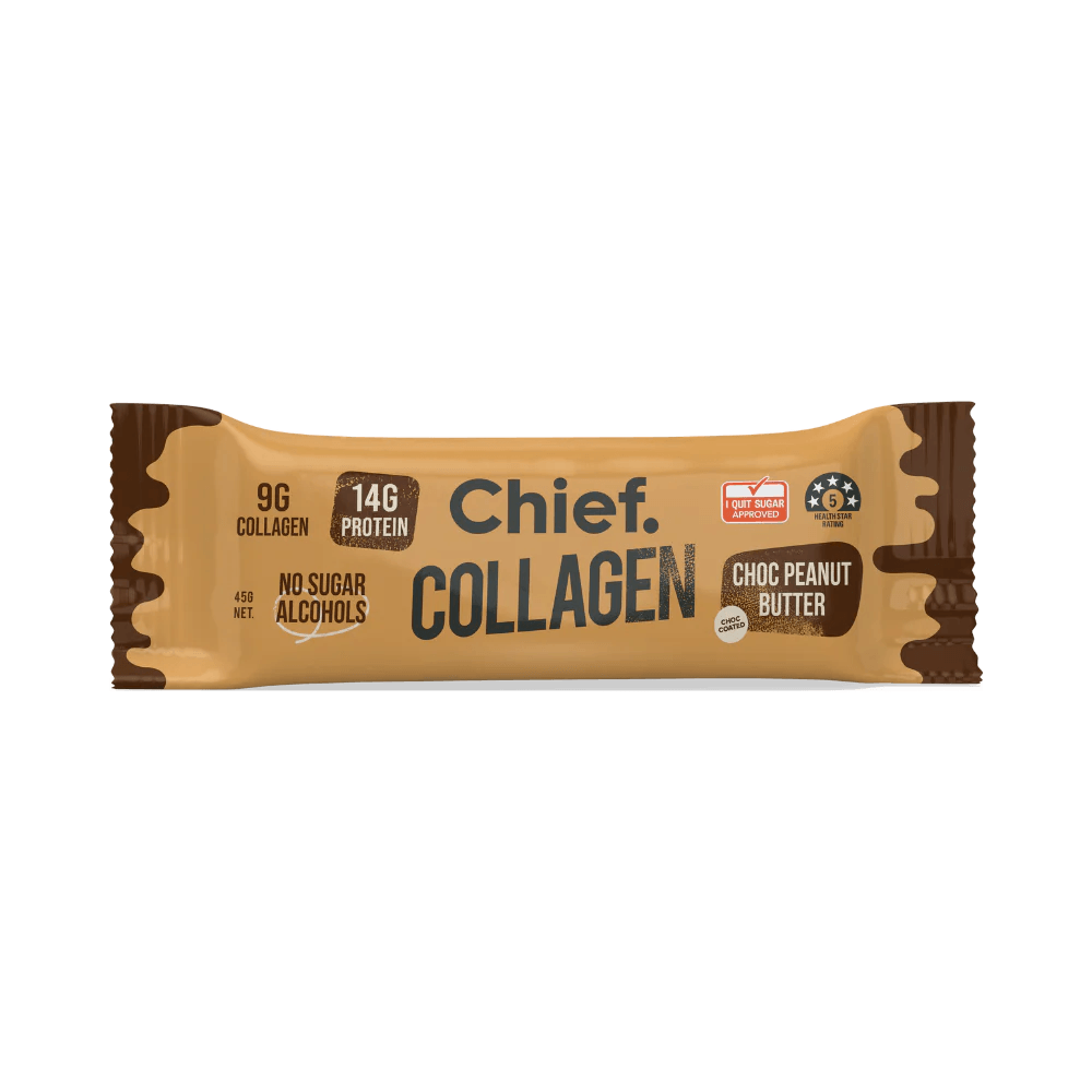Choc Peanut Butter Collagen Protein Bar - Yo Keto