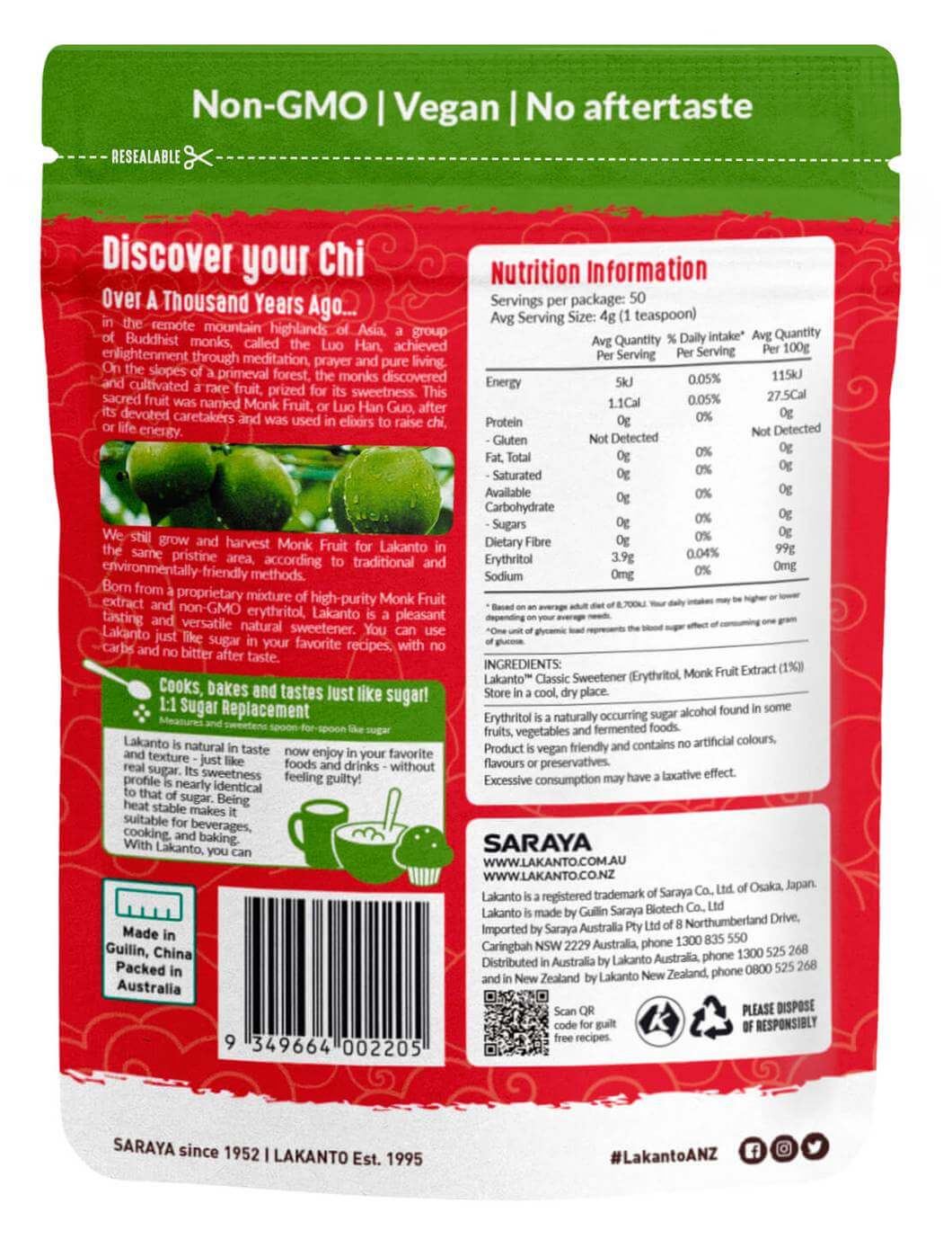 Classic Monkfruit Sweetener-Sweetener-Yo Keto
