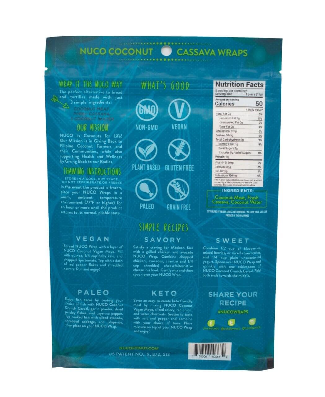 Coconut Cassava Wraps-Wraps-Yo Keto