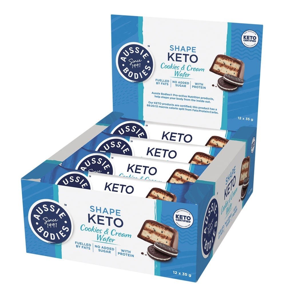 Cookies & Cream Keto Wafer Bar - Box of 12 - Yo Keto