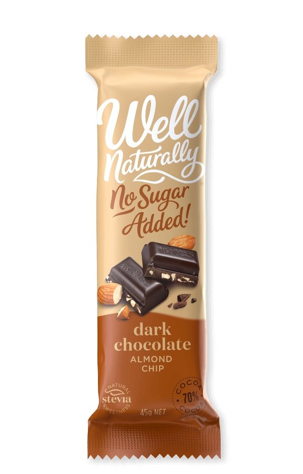 Dark Chocolate - Almond Chip - No Sugar Added - 45g - Yo Keto
