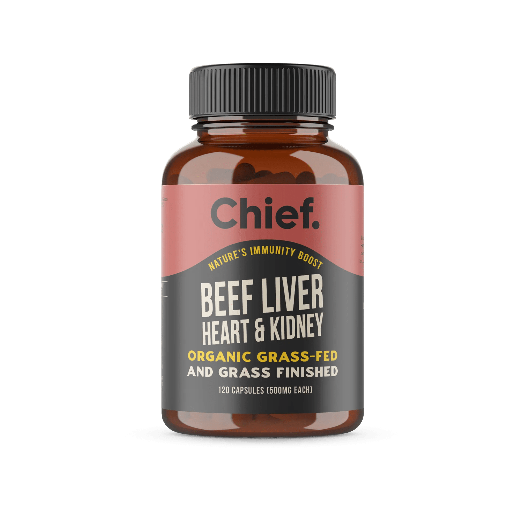 Immunity Boost - Organic Beef Liver, Heart & Kidney - 120 caps - Yo Keto