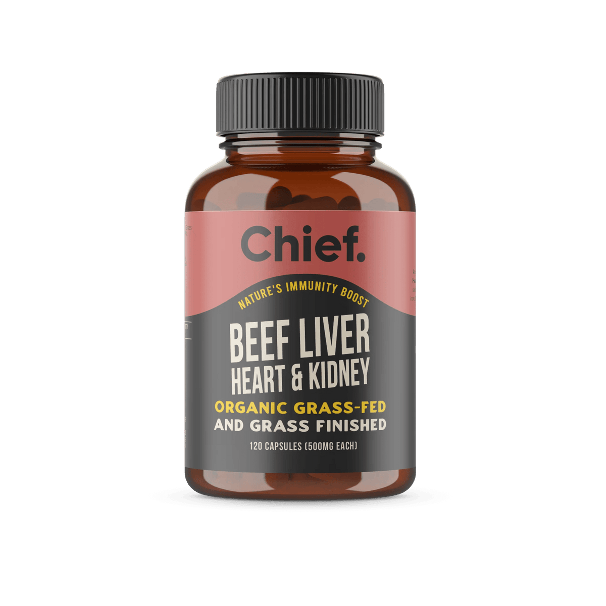 Immunity Boost - Organic Beef Liver, Heart & Kidney - 120 caps - Yo Keto