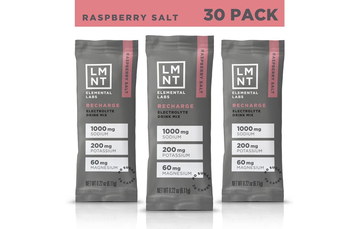 LMNT RECHARGE - Raspberry Salt Electrolyte Mix - Yo Keto