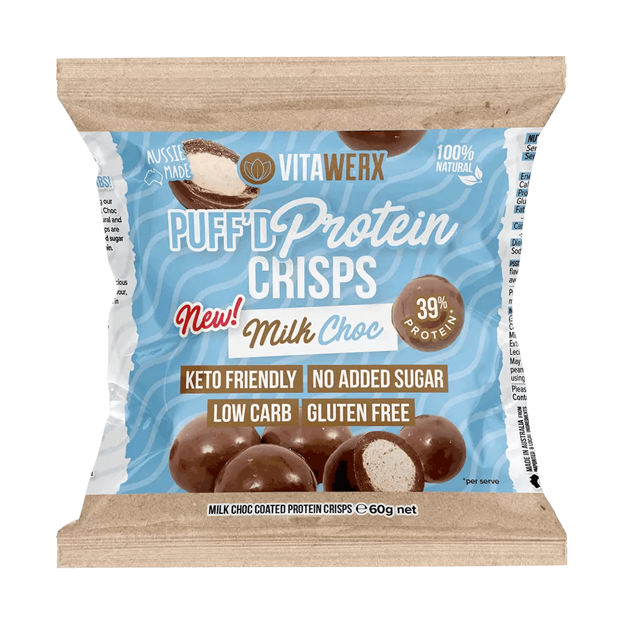 Milk Choc Puff'd Protein Crisps - Yo Keto