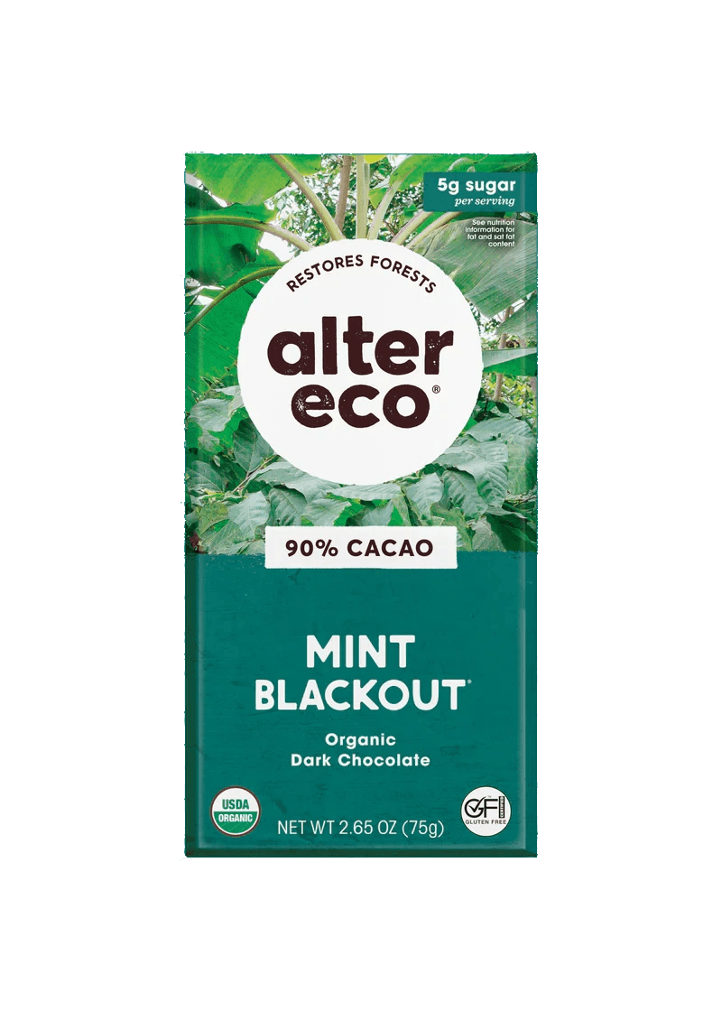 Mint Blackout - 90% Cacao Organic Dark Chocolate - Yo Keto