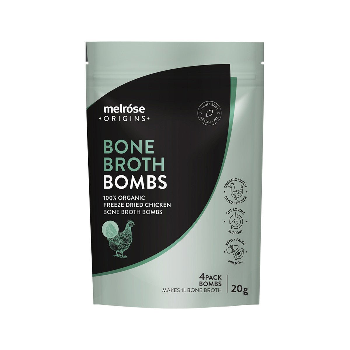 Organic Freeze Dried Chicken Bone Broth Bombs - 4 Pack - Yo Keto