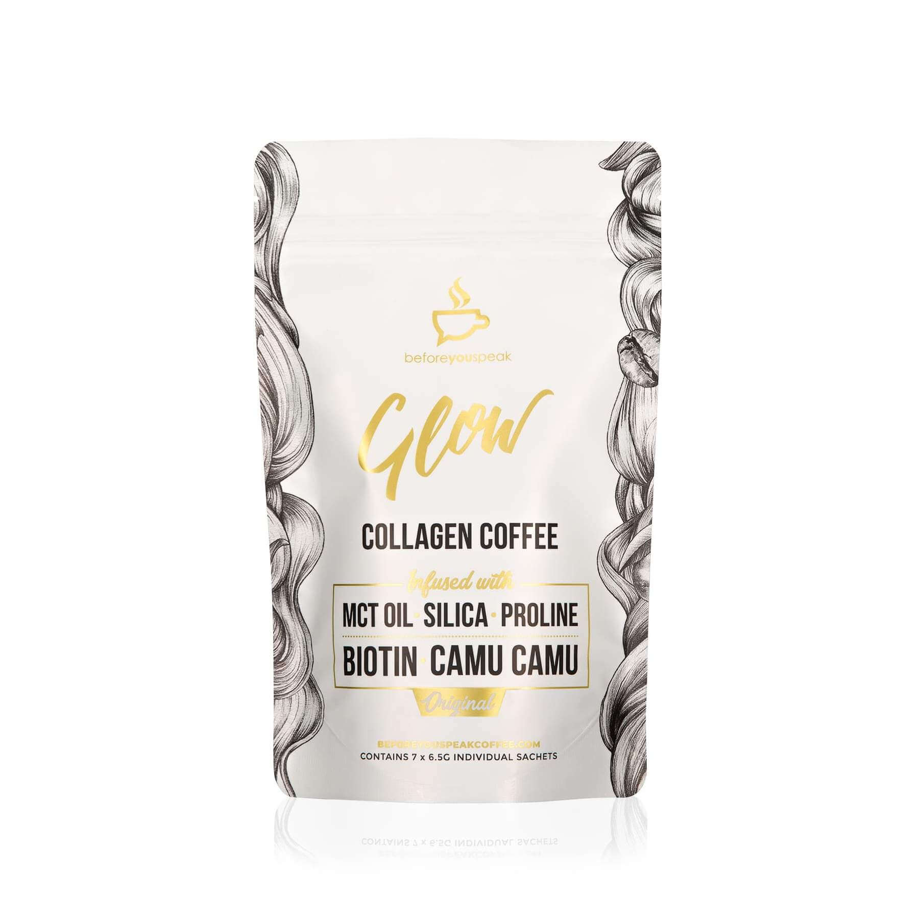Original Glow Collagen Coffee - 7 Pack - Best before 01/07/23 - Yo Keto