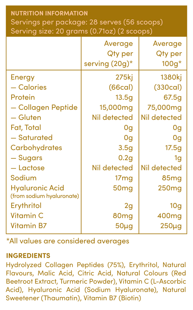 Passionfruit Mango Premium Collagen Peptides - 560g - Yo Keto