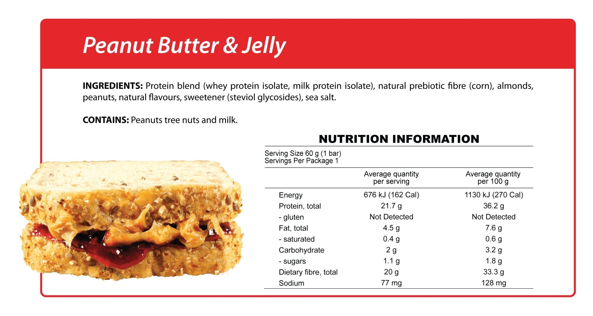 Peanut Butter & Jelly Smart Protein Bar-Bar-Yo Keto