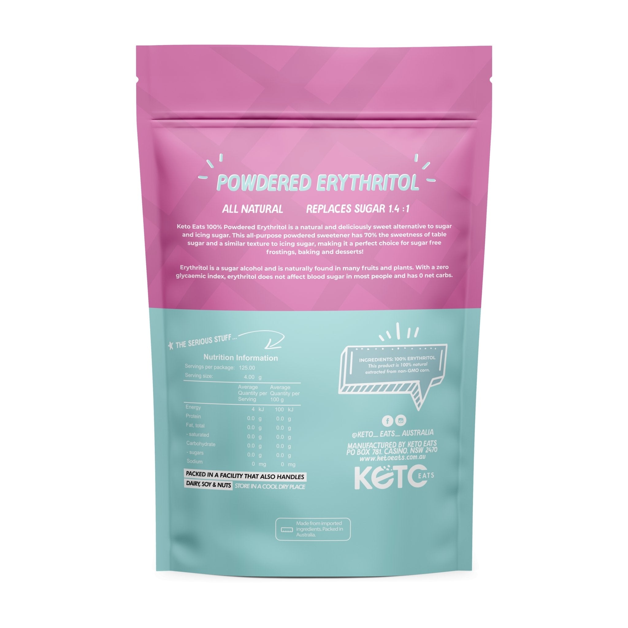 Powered Erythritol - Icing Sugar Alternative - Yo Keto