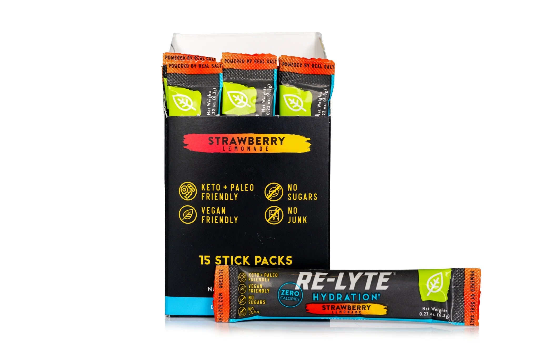 Re-Lyte Hydration - Strawberry Lemonade - Stick Packs x 15 - Yo Keto