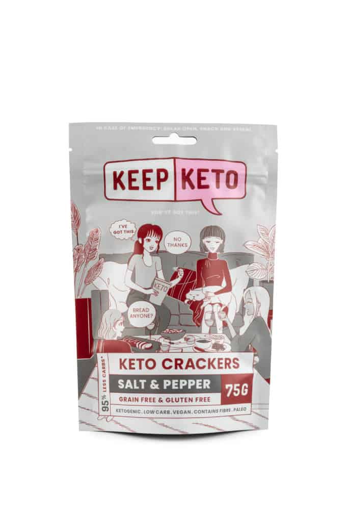 Salt and Pepper Keto Crackers - Yo Keto