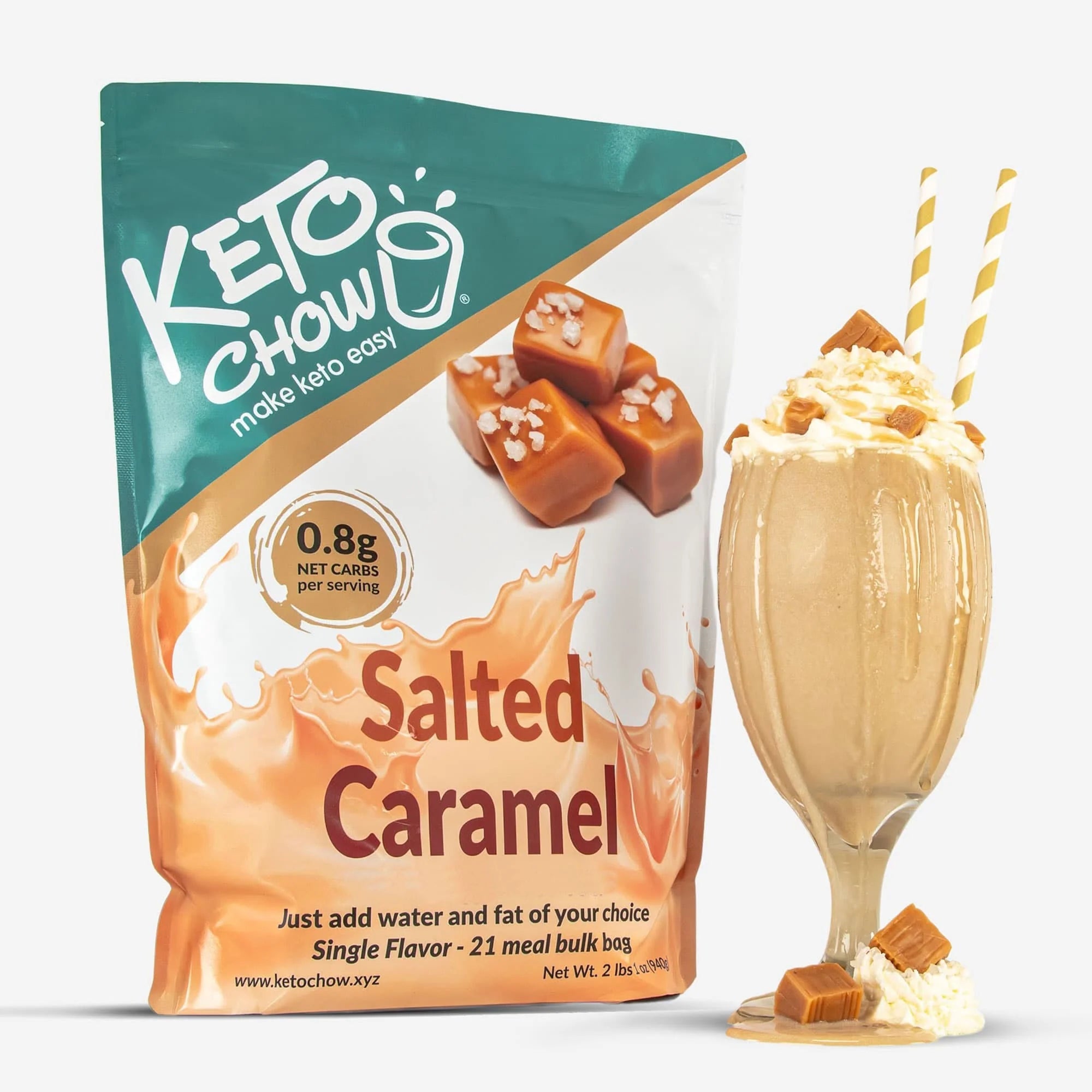 Salted Caramel Keto Chow - 21 Meals - Yo Keto