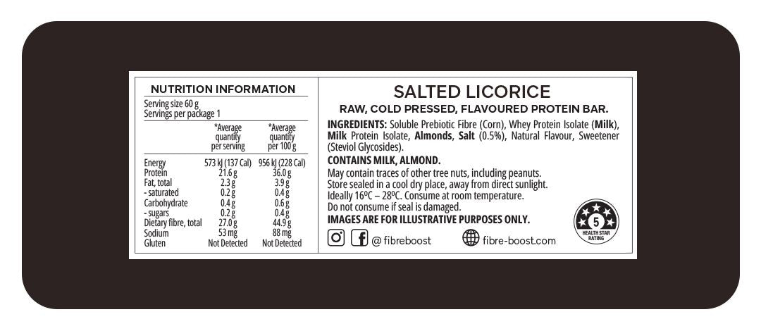 Salted Liquorice Protein Bar - Yo Keto