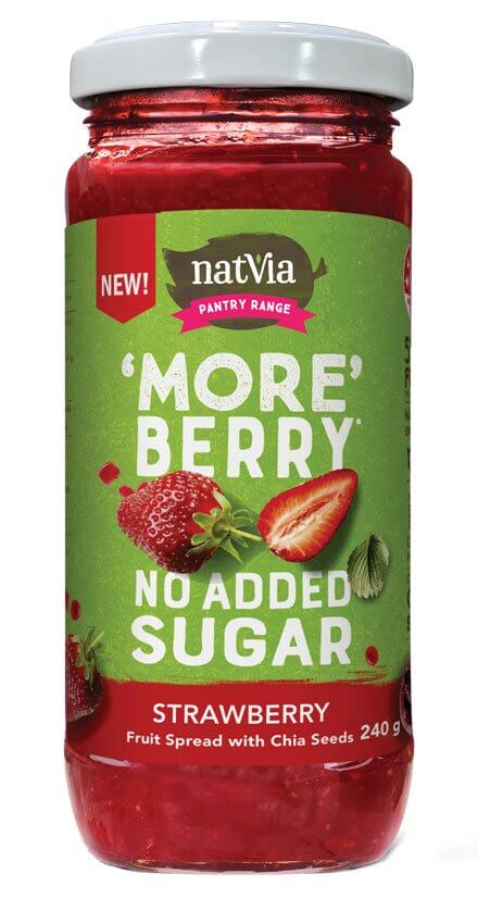 Buy Natvia Strawberry Jam with Chia Seeds - Keto & Low Carb